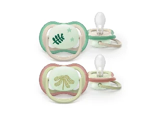 Philips AVENT játszócumi Ultra Air éjszakai mintás 6-18hó lányos 2db