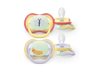 Philips AVENT játszócumi Ultra Air éjszakai pillangó 0-6hó lányos 2db