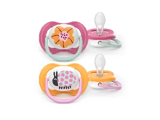 Philips AVENT játszócumi Ultra Air katica 6-18hó lányos 2db