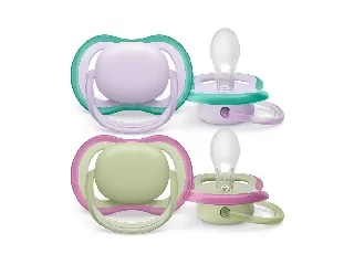 Philips AVENT játszócumi Ultra Air neutral 0-6hó lányos lila 2db