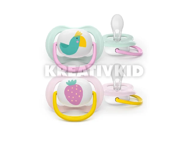 Philips AVENT játszócumi Ultra Air papagáj 0-6hó lányos 2db