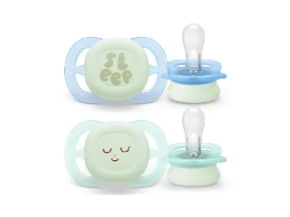 Philips AVENT játszócumi Ultra Start éjszakai mintás 0-2hó fiús 2db