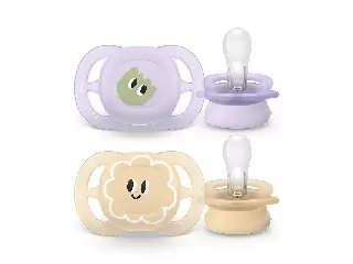 Philips AVENT játszócumi Ultra Start mintás 0-2hó lányos 2db