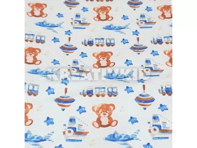 Pihe-Tex Szoptatós párna 30x200cm Búgócsigás maci kék 686