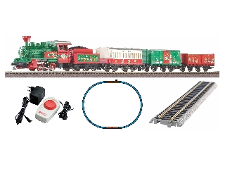 Piko: Karácsonyi vasútmodell készlet, ágyazatos sínanyaggal
