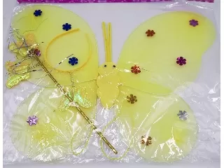 Pillangó szárny készlet - citromsárga 