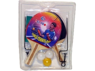 Pingpong ütő 2 darabos készlet labdával és hálóval