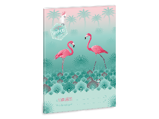 Pink flamingo A/5 leckefüzet