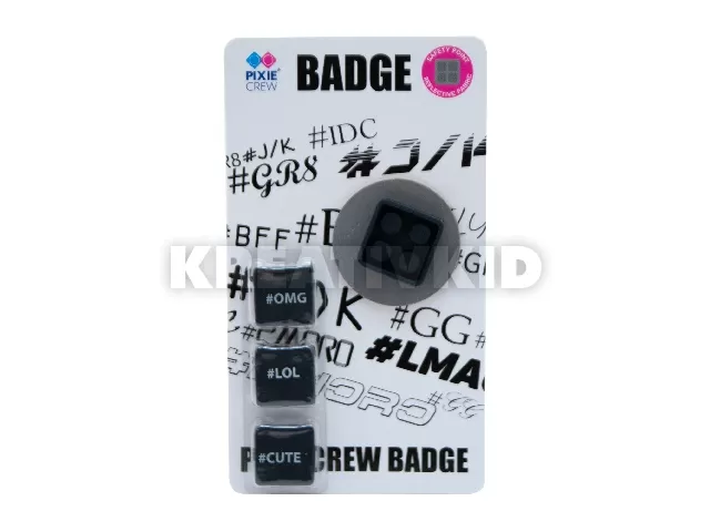 Pixie kitűző fényvisszaverő alátéttel