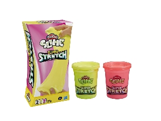 Play-Doh Slime Super Stretch 2 tégely sárga, rózsaszín 