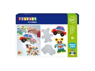 Playbox Gyöngykép figurák XL - 600 db - autók és macik