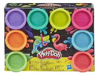 Play-Doh 8 darabos gyurmakészlet Neon 