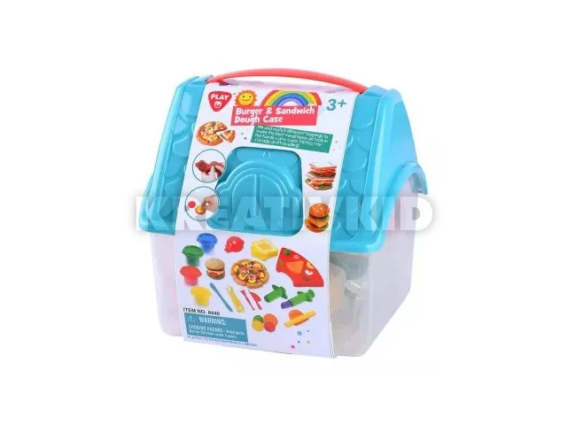 Playgo: Házikós gyurmakészlet - hamburger, pizza
