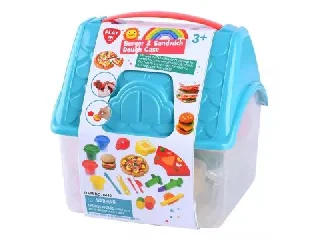 Playgo: Házikós gyurmakészlet - hamburger, pizza