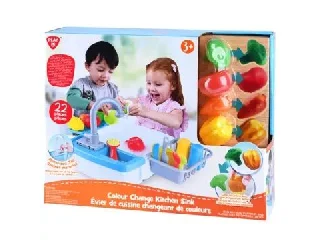 Playgo: Színváltó mosogató készlet