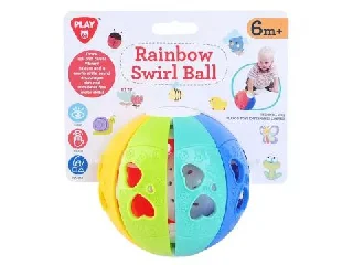 Playgo: Szivárvány színű foglalkoztató labda