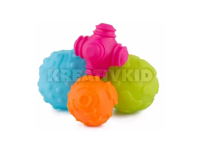 Playgro készségfejlesztő labda - Formák 4db