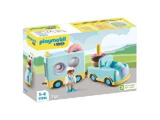 Playmobil 1.2.3: Fánkos autó rakodó és válogató funkcióval 71325