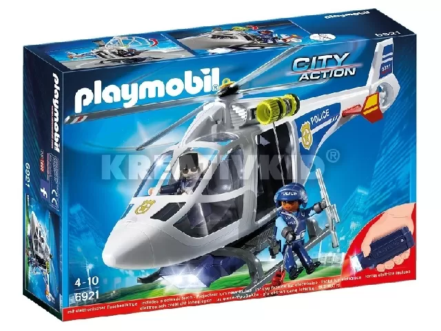 Playmobil - Rendőrhelikopter keresőreflektorral