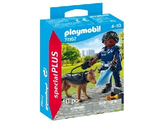 Playmobil Rendőr nyomozó kutyával 71162