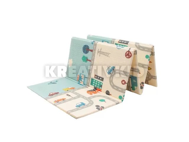 PlayTo habszivacs játszószõnyeg multifunkciós - város