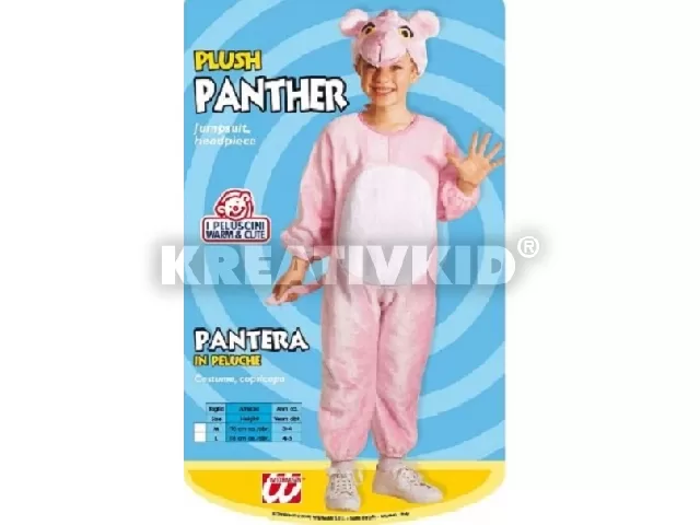 Plüss Rózsaszín Párduc jelmez 116-os