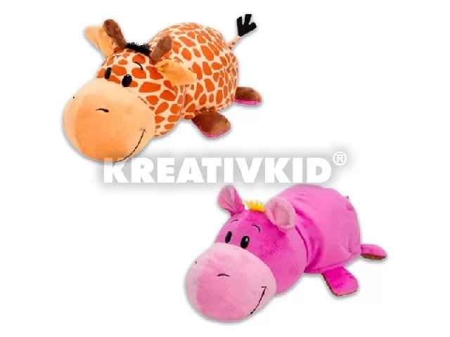 Plüsstesók - Zsiráf/Víziló