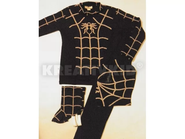 Pókember fekete farsangi jelmez 104 cm-es