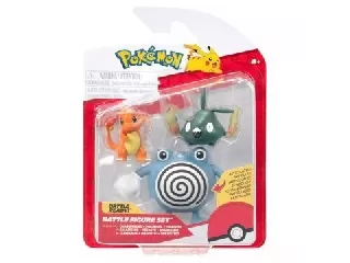 Pokémon: 3 db-os figura csomag - Charmander, Trubbish, Poliwhirl
