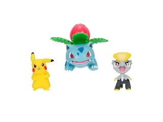 Pokémon 3 db-os figura csomag - Pikachu, Jangmo-o, Ivysaur