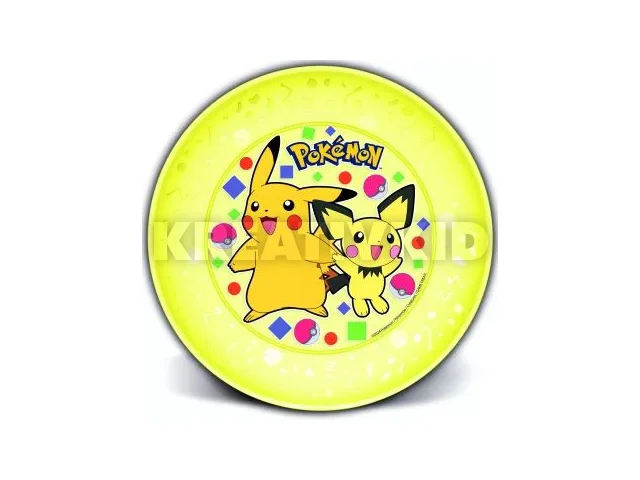 POKEMON: műanyag lapostányér sárga