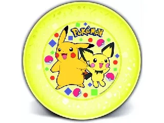 POKEMON: műanyag lapostányér sárga