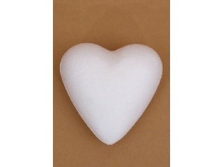 Polisztirol szív 7 cm (10db/csomag)