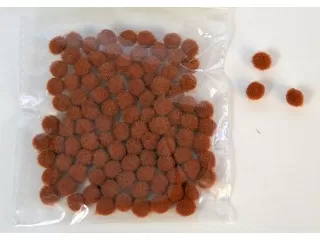 Pom-Pon 10 mm-es 100 db/cs - barna