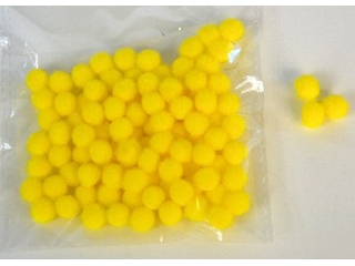 Pom-Pon 10 mm-es 100 db/cs - sárga