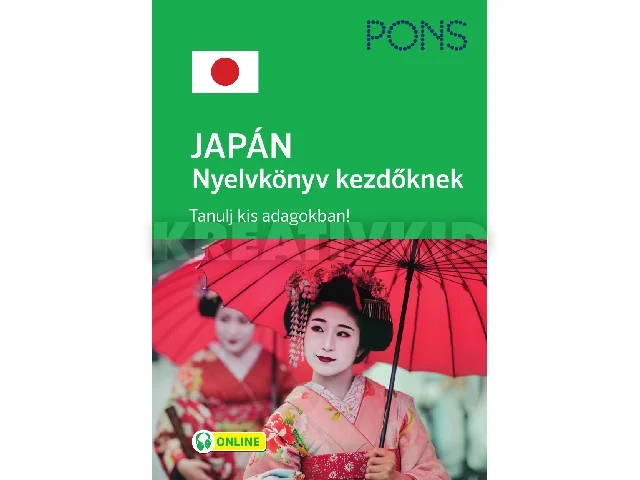 PONS JAPÁN NYELVKÖNYV KEZDŐKNEK + ONLINE LETÖLTHETŐ HANGANYAG