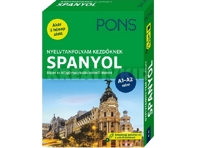 PONS NYELVTANFOLYAM KEZDŐKNEK SPANYOL
