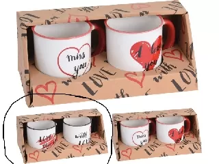 Porcelán bögre 2 db/szett