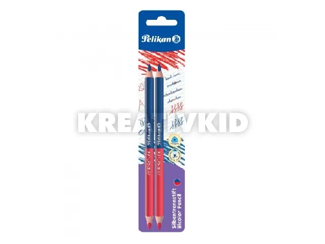 Postairón piros/kék vastag, trió, 2 db/bliszter