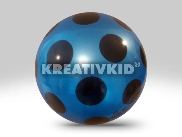 Pöttyös labda 14 cm-es fekete pöttyös