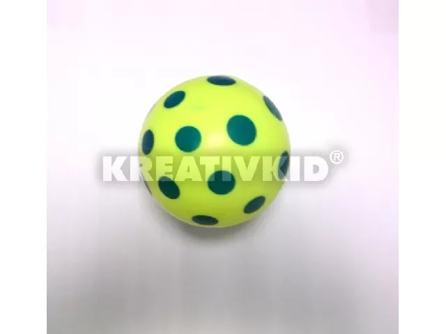 Pöttyös labda 14 cm-es zöld pöttyös