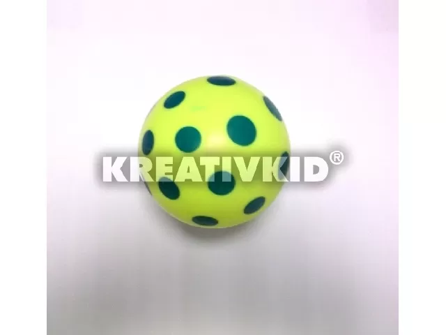 Pöttyös labda 22 cm-es - sárga-zöld