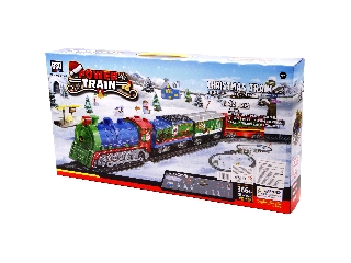 Power Train karácsonyi vonat készlet - 366 cm