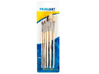 Prima Art ecset szett fa nyéllel - 6 Darab-os