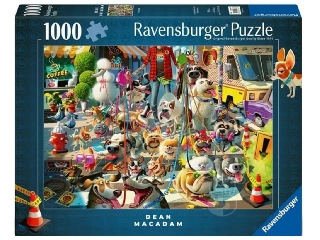 Puzzle 1000 db - A kutyasétáltató