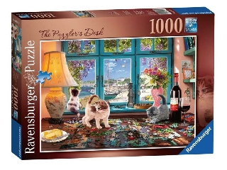 Puzzle 1000 db - A puzzle kirakó asztala