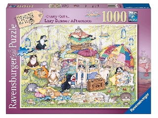 Puzzle 1000 db - Bolondos macskák