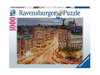 Puzzle 1000 db - Gran Via Madrid