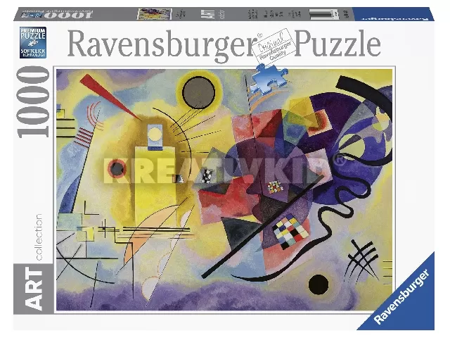 Puzzle 1000 db - Kandinsky: Sárga, Piros, Kék
