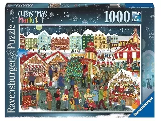 Puzzle 1000 db - Karácsonyi piac
